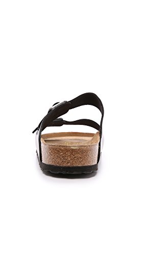Black Leather Soft Footbed Sandals - Birkenstock Arizona