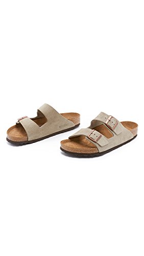 Taupe Suede Arizona Soft Footbed Sandals - Unisex