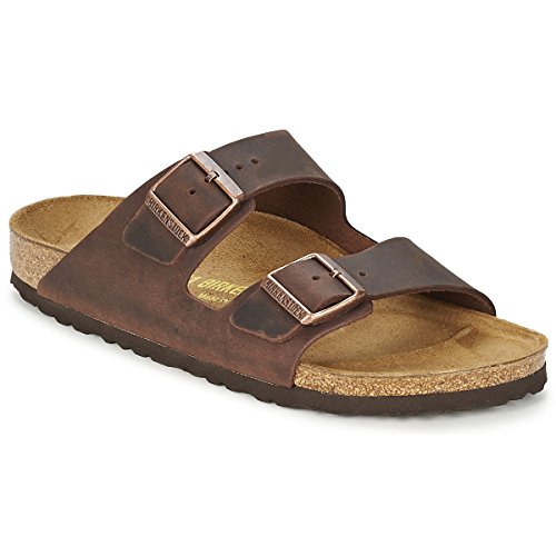 Soft Footbed Birkenstock Arizona Sandals - Habana Leather