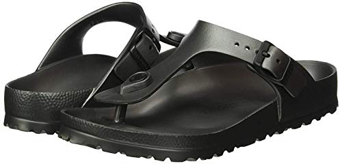 Metallic Anthracite Gizeh EVA Sandals - Size 44
