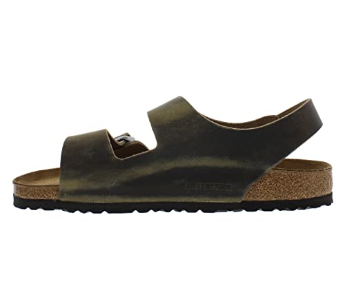 Birkenstock Milano Sandals - Faded Khaki/Tan/Green - Size 12