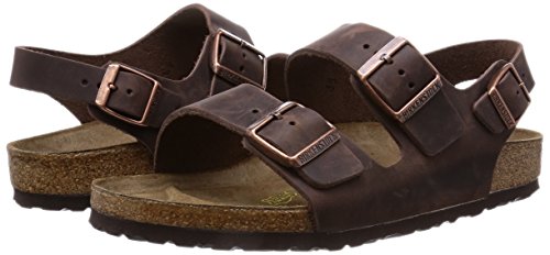 Habana Brown Leather Birkenstock Milano Sandals