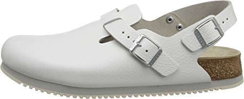 Birkenstock Women's Clogs and Mules, White Wei?, US:6.5
