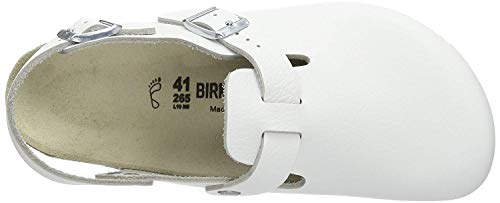 Birkenstock Women's Clogs and Mules, White Wei?, US:6.5