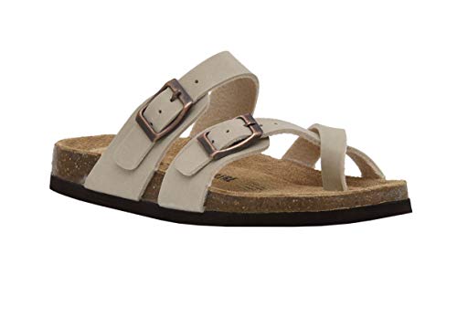 Kid's Luna JR Sandal with Cork Footbed, Nubuck Stone