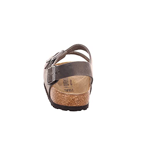 Men's Iron Birkenstock Milano Leather Sandals - Size 11