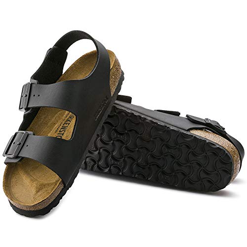 Milano Black Synthetic Sandals - Men's 44 EU