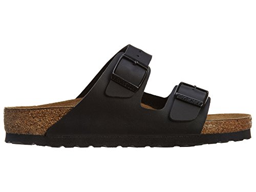 Birkenstock Unisex Arizona Sandal,Black Birko-Flor,45 M EU