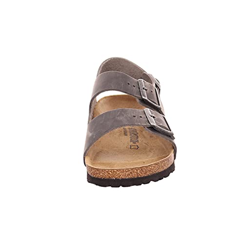 Men's Iron Birkenstock Milano Leather Sandals - Size 11