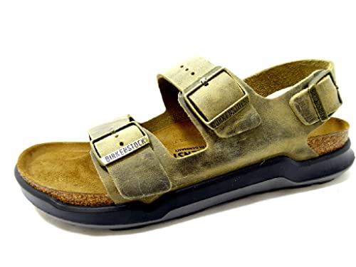 Birkenstock Milano CT Nubuck Khaki Sandals 10 US