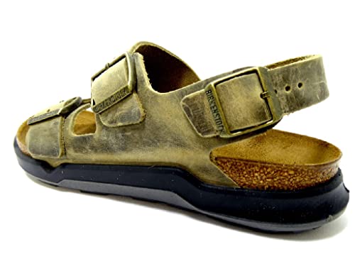 Birkenstock Milano CT Nubuck Khaki Sandals 10 US