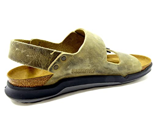 Birkenstock Milano CT Nubuck Khaki Sandals 10 US