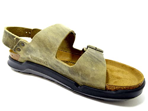 Birkenstock Milano CT Nubuck Khaki Sandals 10 US
