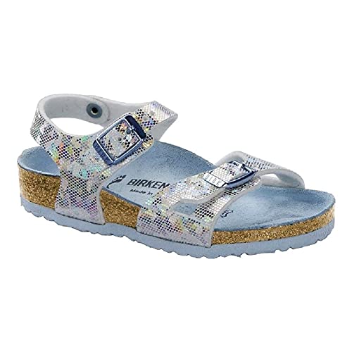Birkenstock Rio Sandals, Hologram Silver, Kids' Size 12-12.5