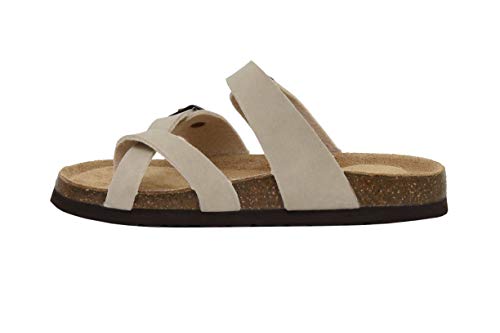 Kid's Luna JR Sandal with Cork Footbed, Nubuck Stone