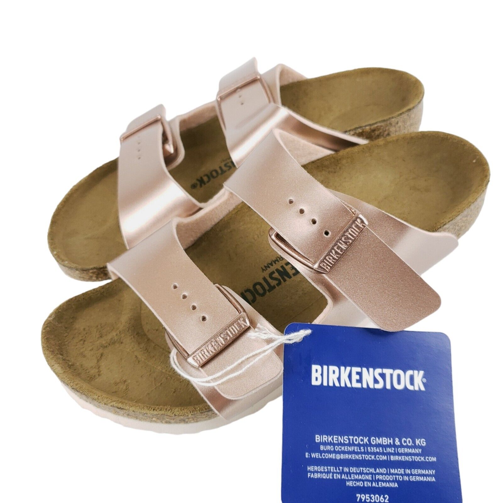 Copper Narrow Fit Birkenstock Kids Sandals