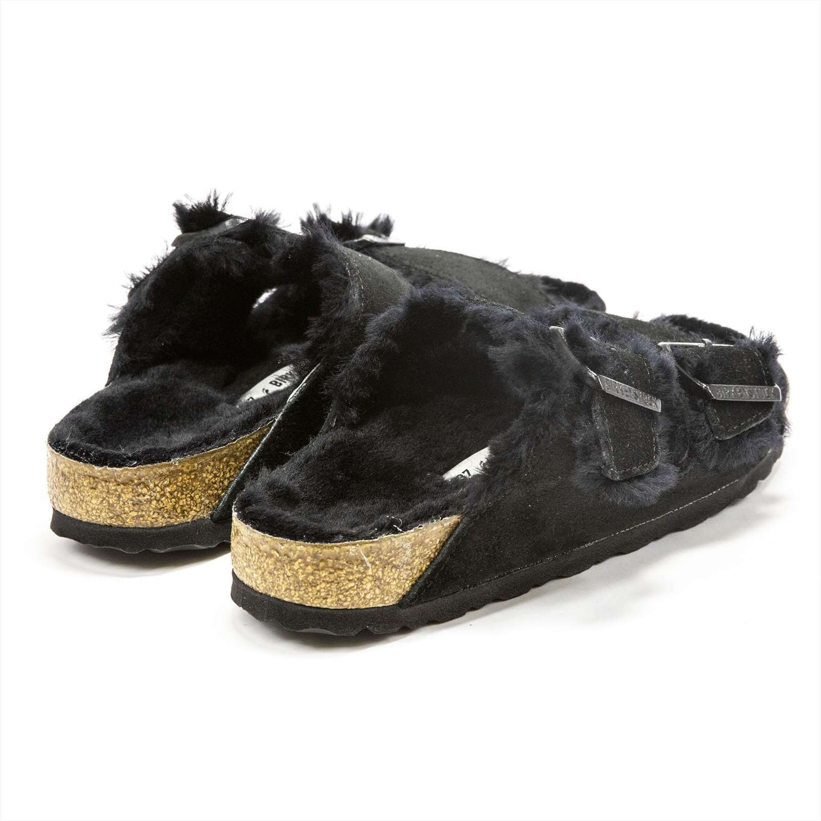 Birkenstock Arizona Shearling 2-Strap Slide Sandals