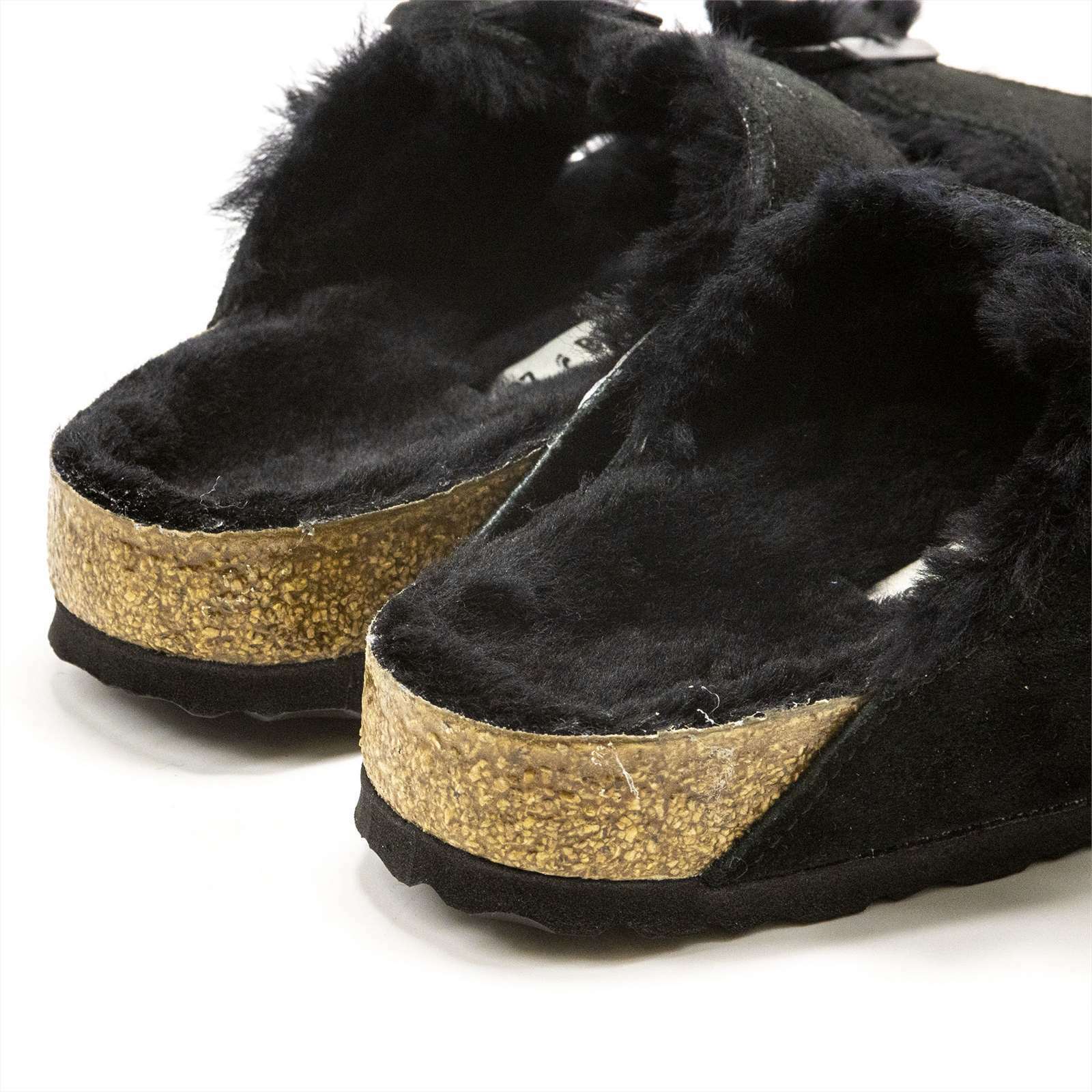 Birkenstock Arizona Shearling 2-Strap Slide Sandals