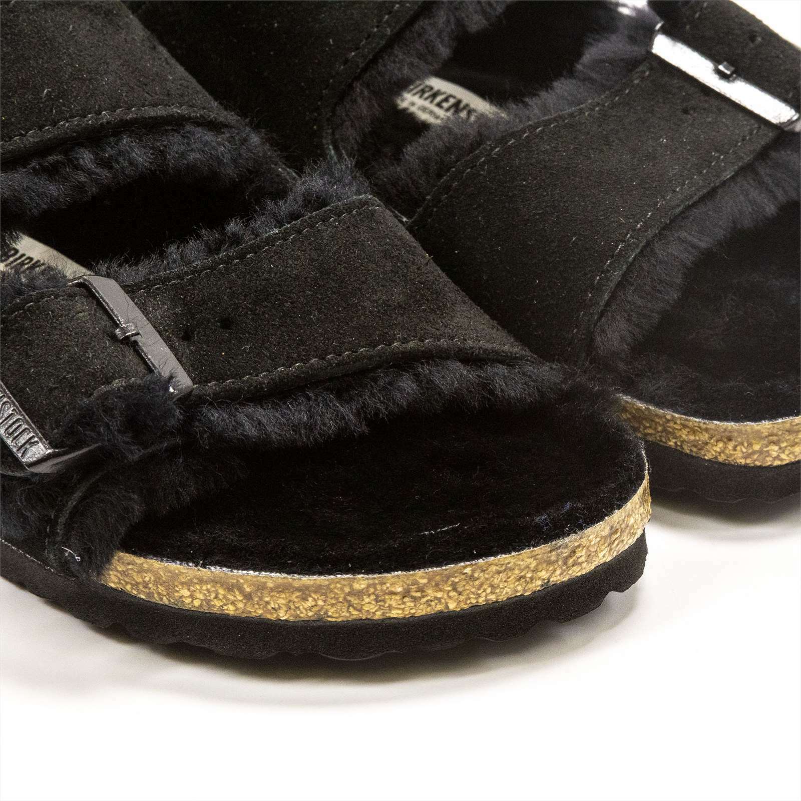 Birkenstock Arizona Shearling 2-Strap Slide Sandals