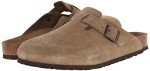 Men's Taupe Suede Boston Clog, Size 10