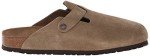 Men's Taupe Suede Boston Clog, Size 10