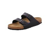 Black Birko Flor Arizona Sandals for Men