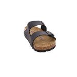 Black Birko Flor Arizona Sandals for Men