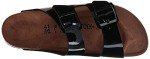 Unisex Black Leather Birkenstock Arizona Sandals - EU 39