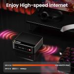 Beelink Mini PC SER5 Max 6800H AMD Ryzen R7 (Up to 4.7GHz) 32GB LPDDR5 500GB PCle4.0 SSD Mini Desktop Computer, Wifi6/BT5.2,HDMI/DP/Type-c/4K Triple Display Windows 11 Pro Micro PC
