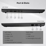 Lenovo V-Series V15 Business Laptop, 15.6" FHD Display, AMD Ryzen 7 7730U, 40GB RAM, 1TB SSD, Numeric Keypad, HDMI, RJ45, Webcam, Wi-Fi, Windows 11 Pro, Black