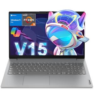 Lenovo Laptop V15 for Home, Student, Business (15.6" FHD, AMD Ryzen 5 7520U (> Intel i5-1235U), 8GB RAM, 1TB SSD), Numeric Keypad, Webcam w/Shutter, Type-C, Ethernet, Wi-Fi 6, Win 11 Pro w/AI Copilot