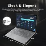 Lenovo Laptop V15 for Home, Student, Business (15.6" FHD, AMD Ryzen 5 7520U (> Intel i5-1235U), 8GB RAM, 1TB SSD), Numeric Keypad, Webcam w/Shutter, Type-C, Ethernet, Wi-Fi 6, Win 11 Pro w/AI Copilot