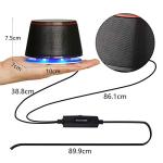 Sanyun SW102 Computer Speakers, 5Wx2, Deep Bass in Small Body, Stereo 2.0 USB Powered 3.5mm Aux Multimedia Speakers, Built-in Bottom Bass Radiators, PC Laptop Desktop Speakers, Black