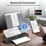 Phomemo Portable Printers Wireless for Travel, [Upgrade] P831 Inkless Thermal Transfer Portable Printer Support 8.5'' x 11'' US Letter Regular Copy Paper, Compatible with Phone & Laptop, 300DPI