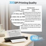 Phomemo Portable Printers Wireless for Travel, [Upgrade] P831 Inkless Thermal Transfer Portable Printer Support 8.5'' x 11'' US Letter Regular Copy Paper, Compatible with Phone & Laptop, 300DPI