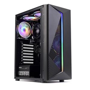 MXZ Desktop Gaming Computer Home&Office PC R5 5600GT,16GB DDR4 3200, 1 T NVME SSD，6 RGB Fans, Win 11 Pro 64-bit Ready