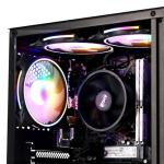 MXZ Desktop Gaming Computer Home&Office PC R5 5600GT,16GB DDR4 3200, 1 T NVME SSD，6 RGB Fans, Win 11 Pro 64-bit Ready