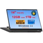 Lenovo IdeaPad Flex 5 14 2-in-1 Laptop | 14" FHD IPS Glossy Multi-Touch | 11th Gen 4-core i7-1165G7 | 12GB DDR4 1TB SSD | Fingerprint Backlit HDMI USB-C Win11Pro Graphite Grey + HDMI Cable