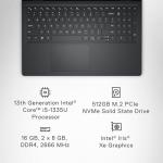 Dell Inspiron 3530 Laptop - 15.6-inch FHD (1920 x 1080) Touchscreen Display, Intel Core i5-1335U, 16GB DDR4 RAM, 512GB SSD, Intel Iris Xe Graphics, Windows 11 Home - Carbon Black