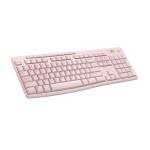 Logitech K270 Wireless Keyboard for Windows, 2.4 GHz Wireless, Full-Size, Number Pad, 8 Multimedia Keys, 2-Year Battery Life, Compatible with PC, Laptop - Rose