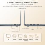 VIGSENUP Laptop,15.6'' Laptop Computer,8GB RAM LPDDR4 128GB SSD(Expandable to 1TB), AMD Athlon Processor Up to 2.6 GHz,WiFi 5,BT 5.0, Webcam, Poratable Student and Business Laptops