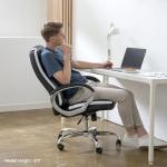 NEO CHAIR Office Chair Computer Desk Chair Gaming - Ergonomic High Back Cushion Lumbar Support with Wheels Comfortable Black Leather Racing Seat Adjustable Swivel Rolling Home Executive