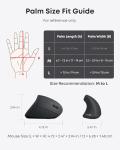 Anker Wireless Vertical Ergonomic Mouse with Adjustable DPI