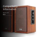 40W Wooden PC Speakers with Strong Bass & Bluetooth