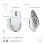 Logitech MX Master 3S Wireless Bluetooth Mouse - Pale Grey