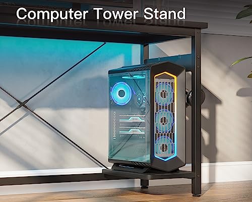 Coleshome 66" L-Shaped Gaming Corner Desk