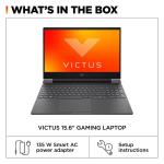 HP Victus 15.6 Inch Full HD Gaming Laptop | AMD Ryzen 5 7535HS, 6-Core Processor | 16GB DDR5 RAM, 512GB SSD | Radeon RX 6550M Graphic | Mica Silver | Windows 11 | Backlit Keyboard | WiFi-6