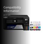 Epson EcoTank ET-2850 Wireless Color All-in-One Cartridge-Free Supertank Printer with Scan, Copy and Auto 2-Sided Printing - Black, Medium