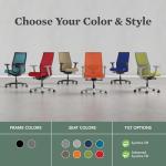 HON Ignition 2.0 Ergonomic Office Chair - Adjustable Tilt, Swivel Wheels, Comfortable for Long Hours - Home Office Desk Chair