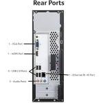 acer 2025 Aspire Desktop, 16GB RAM, 512GB PCIe SSD, Intel Processor, Ultra-Quiet Design, SD Card Reader, Dual 4K Monitor Support, USB-C, Wired Keyboard and Mouse, Windows 11